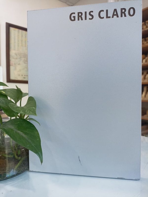 Muestra de melamina color Gris Claro