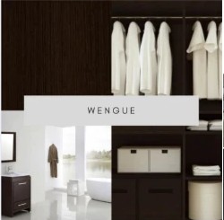 Melamina color Wengué en closet
